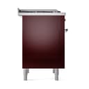 Nostalgie II Noblesse 36″ Dual Fuel Range (Natural Gas, Solid Door, Burgundy, Chrome) view 5