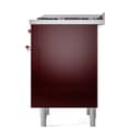 Nostalgie II Noblesse 36″ Dual Fuel Range (Liquid Propane, Solid Door, Burgundy, Copper) view 6