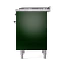Nostalgie II Noblesse 36″ Dual Fuel Range (Natural Gas, Solid Door, Emerald Green, Chrome) view 6