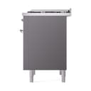 Nostalgie II Noblesse 36″ Dual Fuel Range (Natural Gas, Solid Door, Graphite Matte, Chrome) view 6