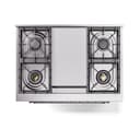 Nostalgie II Noblesse 36″ Dual Fuel Range (Liquid Propane, Solid Door, Graphite Matte, Chrome) view 4