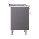 Nostalgie II Noblesse 36″ Dual Fuel Range (Liquid Propane, Solid Door, Graphite Matte, Chrome) view 5