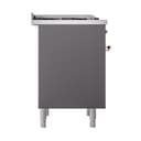 Nostalgie II Noblesse 36″ Dual Fuel Range (Liquid Propane, Solid Door, Graphite Matte, Copper) view 5