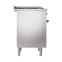 Nostalgie II Noblesse 36″ Dual Fuel Range (Natural Gas, Solid Door, Stainless Steel, Burnished) view 5