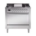 Nostalgie II Noblesse 36″ Dual Fuel Range (Natural Gas, Solid Door, Stainless Steel, Chrome) view 1