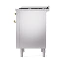 Nostalgie II Noblesse 36″ Dual Fuel Range (Liquid Propane, Solid Door, Stainless Steel, Brass) view 6