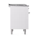 Nostalgie II Noblesse 36″ Dual Fuel Range (Liquid Propane, Solid Door, White, Chrome) view 5