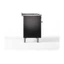 Nostalgie II Noblesse 48″ Dual Fuel Range  (8 Sealed Burners + Griddle, Natural Gas, Solid Door, Glossy Black, Chrome) view 5
