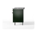Nostalgie II Noblesse 60″ Dual Fuel Range      (9 Sealed Burners + Griddle, Liquid Propane, Solid Door, Emerald Green, Burnished) view 7