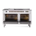 Nostalgie II Noblesse 60″ Dual Fuel Range      (7 Sealed Burners + Griddle + French Top, Natural Gas, Triple Glass Door, RAL, Burnished) view 4