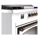 Nostalgie II Noblesse 60″ Dual Fuel Range      (7 Sealed Burners + Griddle + French Top, Natural Gas, Triple Glass Door, RAL, Burnished) view 8