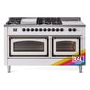 Nostalgie II Noblesse 60″ Dual Fuel Range      (7 Sealed Burners + Griddle + French Top, Liquid Propane, Triple Glass Door, RAL, Burnished) view 1