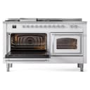 Nostalgie II Noblesse 60″ Dual Fuel Range      (7 Sealed Burners + Griddle + French Top, Natural Gas, Triple Glass Door, RAL, Chrome) view 5