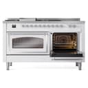 Nostalgie II Noblesse 60″ Dual Fuel Range      (7 Sealed Burners + Griddle + French Top, Liquid Propane, Triple Glass Door, RAL, Chrome) view 6