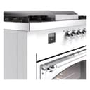 Nostalgie II Noblesse 60″ Dual Fuel Range      (7 Sealed Burners + Griddle + French Top, Liquid Propane, Triple Glass Door, RAL, Chrome) view 8