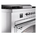 Nostalgie II Noblesse 60″ Dual Fuel Range      (7 Sealed Burners + Griddle + French Top, Natural Gas, Triple Glass Door, RAL, Brass) view 8