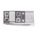 Nostalgie II Noblesse 60″ Dual Fuel Range      (7 Sealed Burners + Griddle + French Top, Natural Gas, Triple Glass Door, RAL, Brass) view 9