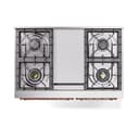 Nostalgie II Noblesse 40″ Dual Fuel Range (Natural Gas, Triple Glass Door, White, Copper) view 9