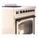 Nostalgie II Noblesse 30″ Induction Range (Triple Glass Door, Antique White, Burnished) view 5