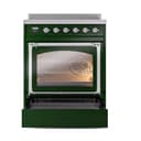 Nostalgie II Noblesse 30″ Induction Range (Triple Glass Door, Emerald Green, Chrome) view 4