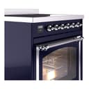 Nostalgie II Noblesse 30″ Induction Range (Triple Glass Door, Midnight Blue, Chrome) view 5