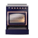 Nostalgie II Noblesse 30″ Induction Range (Triple Glass Door, Midnight Blue, Copper) view 4