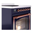 Nostalgie II Noblesse 30″ Induction Range (Triple Glass Door, Midnight Blue, Copper) view 5