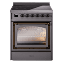 Nostalgie II Noblesse 30″ Induction Range (Triple Glass Door, Graphite Matte, Burnished) view 1