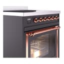 Nostalgie II Noblesse 30″ Induction Range (Triple Glass Door, Graphite Matte, Copper) view 5