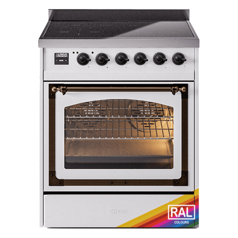 Nostalgie II Noblesse 30″ Induction Range (Triple Glass Door, RAL, Burnished)