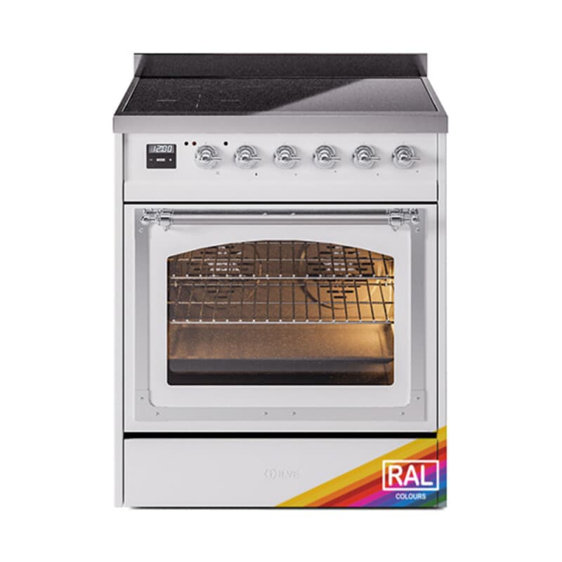 Nostalgie II Noblesse 30″ Induction Range (Triple Glass Door, RAL, Chrome)