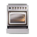 Nostalgie II Noblesse 30″ Induction Range (Triple Glass Door, Stainless Steel, Burnished) view 4