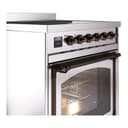 Nostalgie II Noblesse 30″ Induction Range (Triple Glass Door, Stainless Steel, Burnished) view 5