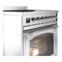 Nostalgie II Noblesse 30″ Induction Range (Triple Glass Door, Stainless Steel, Chrome) view 5
