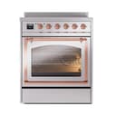 Nostalgie II Noblesse 30″ Induction Range (Triple Glass Door, Stainless Steel, Copper) view 2