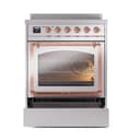 Nostalgie II Noblesse 30″ Induction Range (Triple Glass Door, Stainless Steel, Copper) view 4