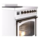 Nostalgie II Noblesse 30″ Induction Range (Triple Glass Door, White, Burnished) view 5