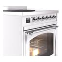 Nostalgie II Noblesse 30″ Induction Range (Triple Glass Door, White, Chrome) view 5