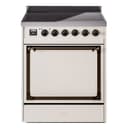 Nostalgie II Noblesse 30″ Induction Range (Solid Door, Antique White, Burnished) view 1