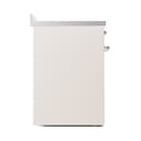 Nostalgie II Noblesse 30″ Induction Range (Solid Door, Antique White, Chrome) view 4