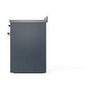 Nostalgie II Noblesse 30″ Induction Range (Solid Door, Blue Grey, Brass) view 5
