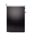 Nostalgie II Noblesse 30″ Induction Range (Solid Door, Glossy Black, Chrome) view 4