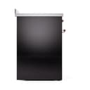 Nostalgie II Noblesse 30″ Induction Range (Solid Door, Glossy Black, Copper) view 4
