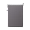 Nostalgie II Noblesse 30″ Induction Range (Solid Door, Graphite Matte, Burnished) view 5