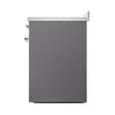 Nostalgie II Noblesse 30″ Induction Range (Solid Door, Graphite Matte, Chrome) view 5