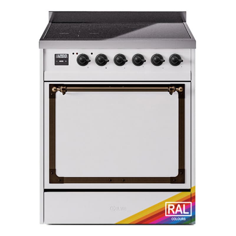 Nostalgie II Noblesse 30″ Induction Range (Solid Door, RAL, Burnished)