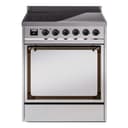 Nostalgie II Noblesse 30″ Induction Range (Solid Door, Stainless Steel, Burnished) view 1