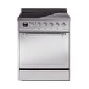 Nostalgie II Noblesse 30″ Induction Range (Solid Door, Stainless Steel, Chrome) view 1