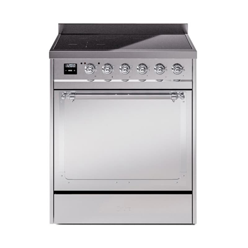 Nostalgie II Noblesse 30″ Induction Range (Solid Door, Stainless Steel, Chrome)