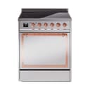 Nostalgie II Noblesse 30″ Induction Range (Solid Door, Stainless Steel, Copper) view 1